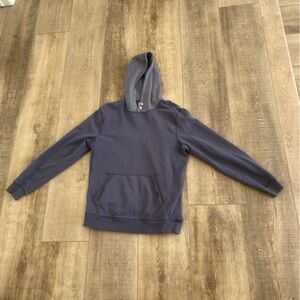 TAYLOR STITCH SZ 40 Men’s 2 button Pullover Hoodie Washed Indigo Organic Cotton